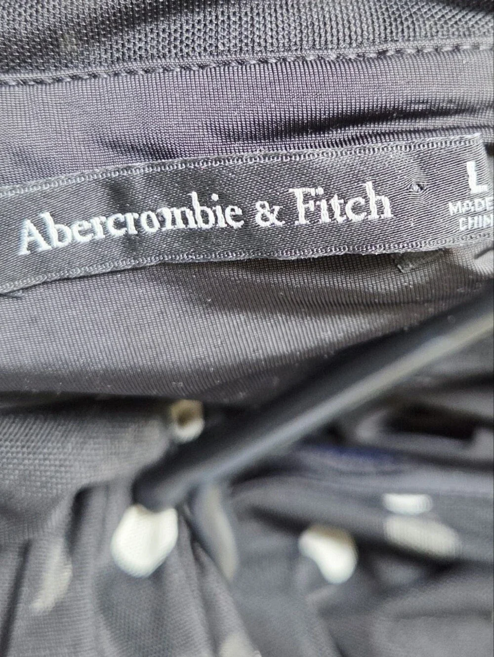 Abercrombie & Fitch Mesh Draped Maxi Dress Size Large Polka Dot